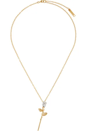 AMBUSH Gold Rose Charm Necklace