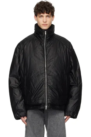 JUUN.J Black Wrinkle Goose Down Jacket