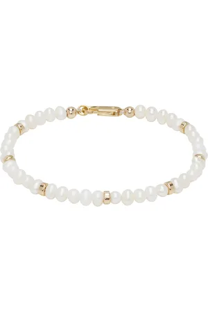 Eliou SSENSE Exclusive White & Gold Lim Bracelet