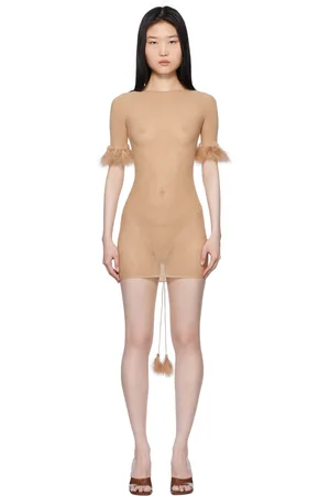 Poster Girl Beige Vanderpool Minidress