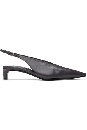 Jil Sander Gray Slingback Heels