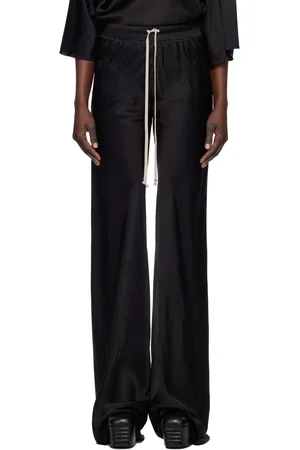 Rick Owens Black Hollywood Drawstring Bias Lounge Pants