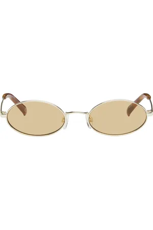 Le Specs Gold Love Train Sunglasses