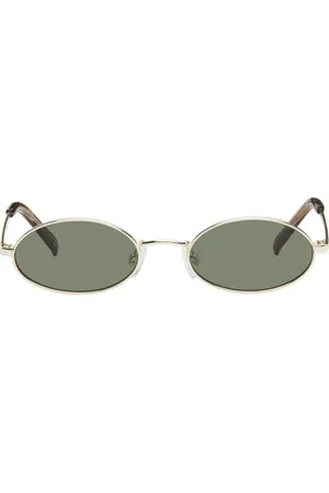 Le Specs Gold Love Train Sunglasses