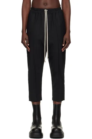 Rick Owens Black Hollywood Drawstring Astaires Lounge Pants