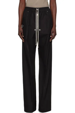 Rick Owens Black Hollywood Wide Belas Lounge Pants