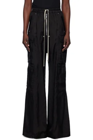 Rick Owens Black Hollywood Cargobelas Lounge Pants