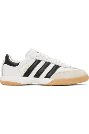 adidas White & Black Samba MN Sneakers