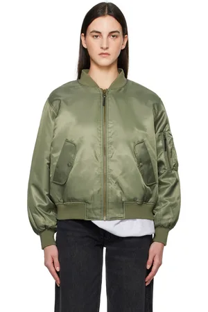 ANINE BING Green Leon Bomber Jacket