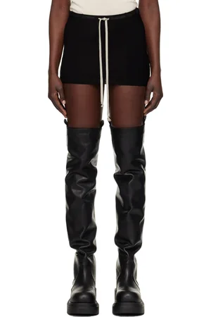 Rick Owens Black Hollywood Bud Shorts
