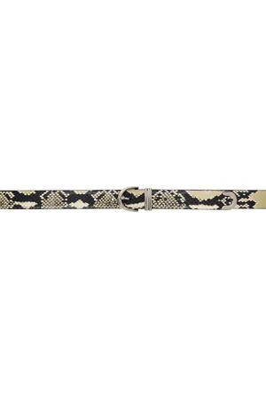 Khaite Beige & Black Bambi Belt