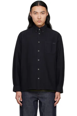 A.P.C. Black Mateo Logo Shirt