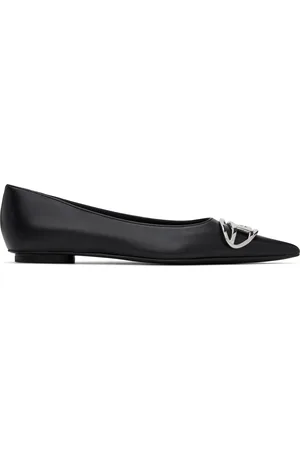 Diesel Black D-Venus Ballerina Flats