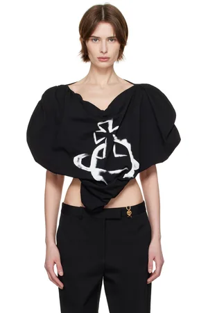 Vivienne Westwood Black Stencil Orb Heart Blouse