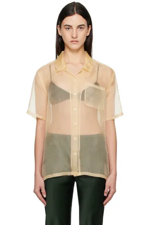 Silk Laundry Organza Camp Shirt