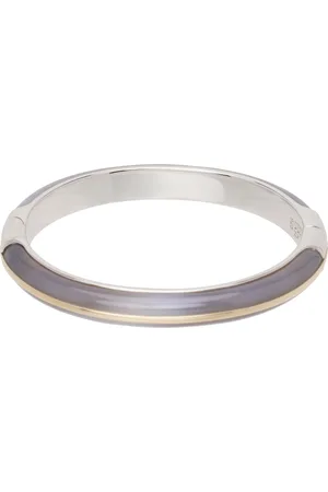 BY PARIAH Silver & Gray Essential Stacking Small Bracelet