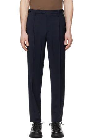 BARENA Navy Masco Tropical Trousers