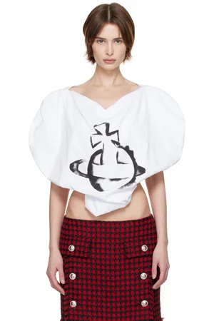 Vivienne Westwood White Stencil Orb Heart Blouse