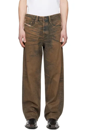 Diesel Brown Relaxed 2001 D-Macro Jeans