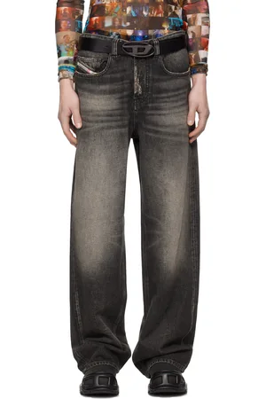 Diesel Gray Relaxed 2001 D-Macro Jeans