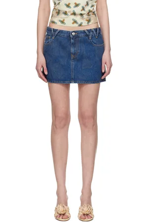 Vivienne Westwood Blue Foam Denim Miniskirt