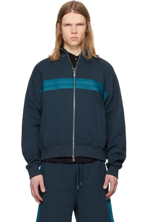 Lanvin Blue Curb Zipped Jacket