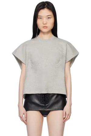 pushBUTTON Bra Point Sleeveless Jersey T-shirt