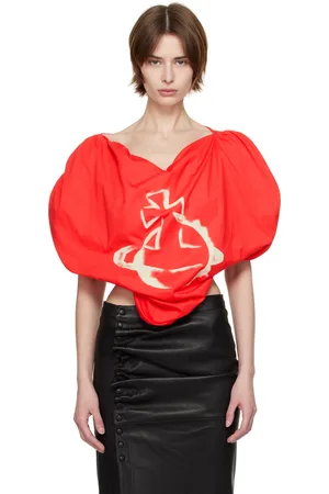 Vivienne Westwood Red Stencil Orb Heart Blouse