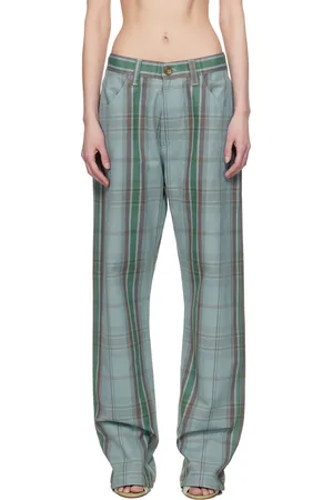 Vivienne Westwood Blue & Brown Baggy Trousers