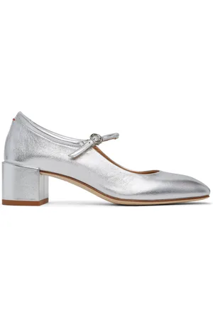 Aeyde Aline Leather Mary-Jane Heels