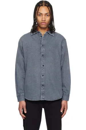 RAG&BONE Gray Matthew Denim Shirt