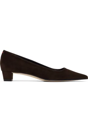 Aeyde Brown Judi Suede Heels