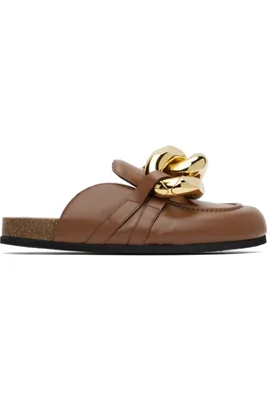 J.W.Anderson Tan Chain Loafers