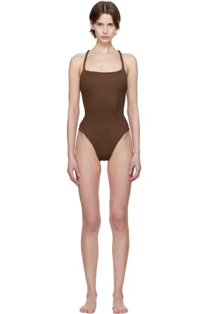 Hunza G Brown Bette Swimsuit