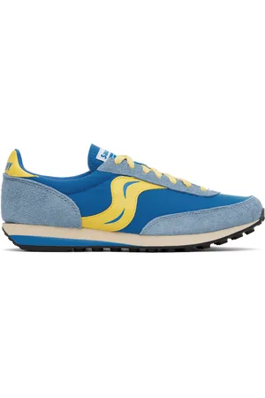 Saucony Blue & Yellow Trainer 80 Original Sneakers