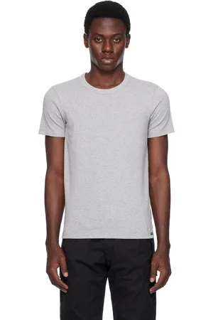 Tom Ford Gray Cotton Stretch Jersey T-shirt