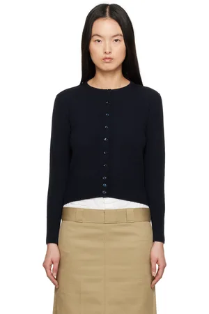 Maison Margiela Navy Wool Cardigan