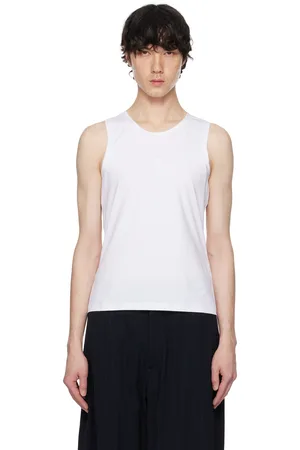 Acne Studios White Jersey Tank Top