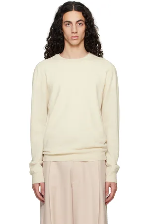 Maison Margiela Off-White Elbow Patch Sweater