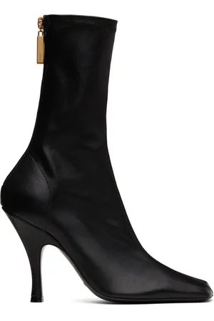 Khaite Black Eva Mid Calf Boots