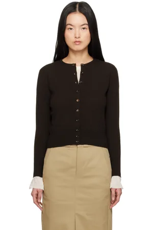 Maison Margiela Brown Wool Cardigan