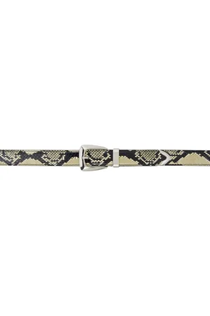 Khaite Beige & Black Benny Belt