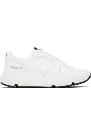 Golden Goose White Bio-Based Running Sole Sneakers