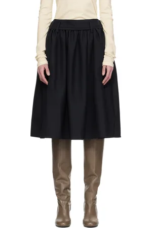Fax Copy Express Puffy Midi Skirt