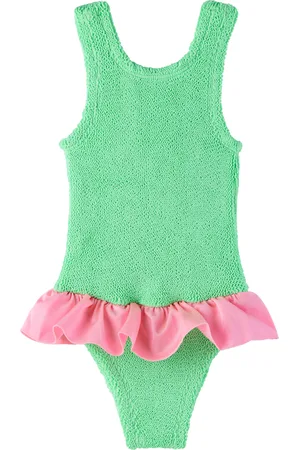 Hunza G Baby Green & Pink Duo Denise Swimsuit