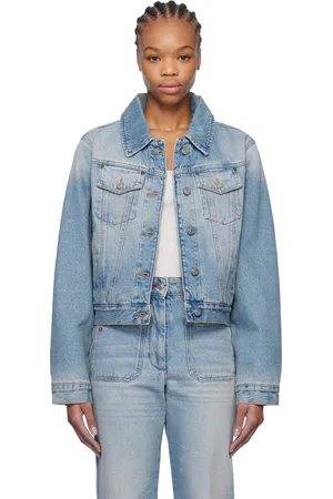 Victoria Beckham Blue Padded Denim Jacket
