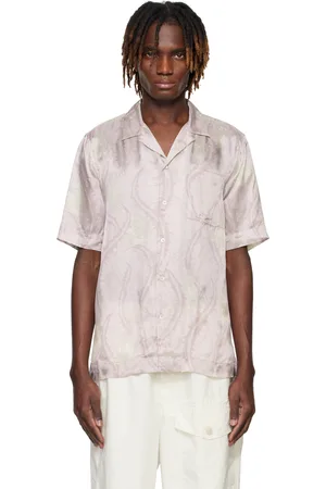 DRIES VAN NOTEN Pink Boxy Viscose Shirt