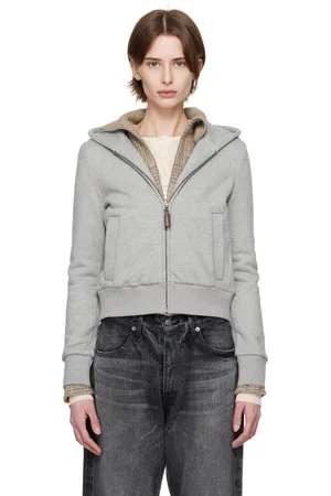 Fax Copy Express Gray Tight Fleece-Lined Hoodie