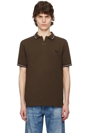 Fred Perry Brown Twin Tipped Polo