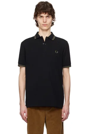 Fred Perry Black Twin Tipped Polo
